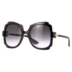 Gucci GG1431S Women's Sunglasses – Black / Gradient Grey, 57mm