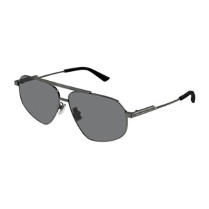 Bottega Veneta BV1194S Unisex Sunglasses β Ruthenium / Grey, 61mm