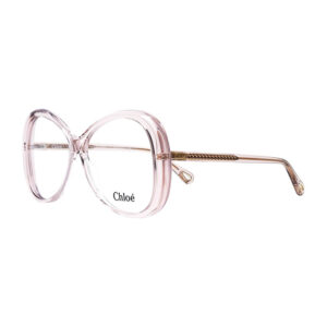 Chloe CH0011O Women's Eyeglasses β Pink Transparent, 56mm