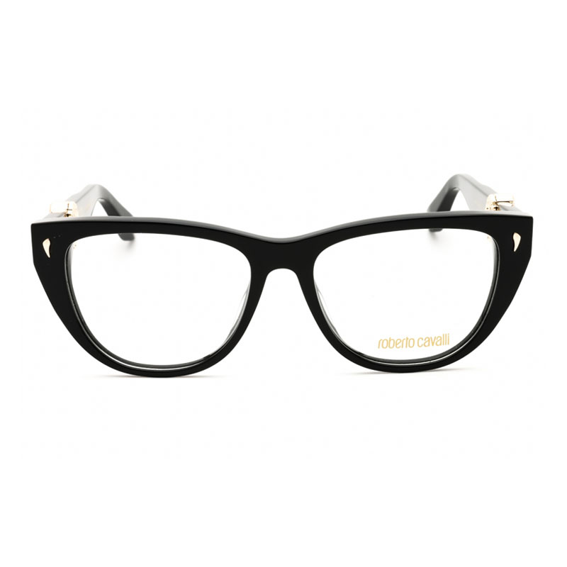 Roberto Cavalli VRC045 Women's Eyeglasses – Shiny Black, 54mm - Image 2