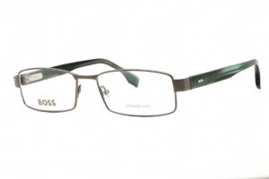 Hugo Boss BOSS1519 Men's Eyeglasses – Dark Ruthenium Green, 56mm