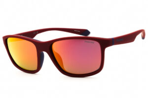 Polaroid Core PLD2153/S Men's Sunglasses – Matte Red / Red Multilayer Polarized, 58mm