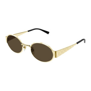 Gucci GG1854S Women's Sunglasses β Shiny Gold With GG Pathern / Brown, 51mm
