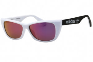 Adidas OR0027 Women's Sunglasses – White / Violet Gradient Mirror, 55mm