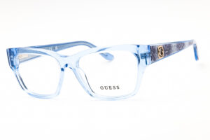Guess GU50126 Women's Eyeglasses β Shiny Light Blue, 53mm