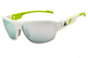 Adidas SP0045 Men's Sunglasses – White / Smoke Mirror, 61mm