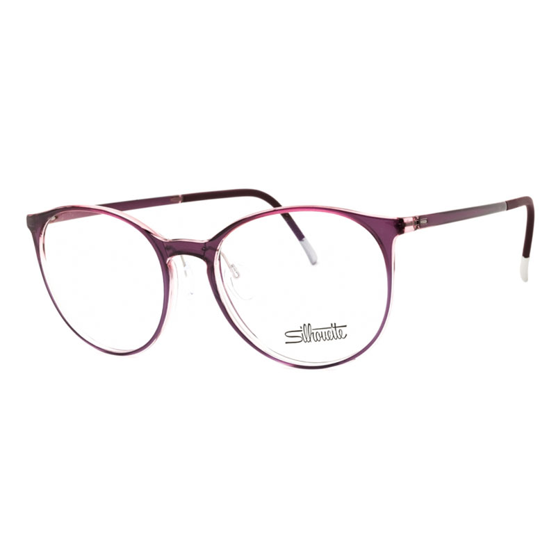 Silhouette SPXILLUSIONFULLRIM2936/75 Unisex Eyeglasses – Shiny Rose With Dark Orchid, 52mm