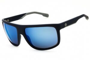 Harley Davidson HD00029 Men's Sunglasses – Matte Blue / Blue Mirror, 66mm