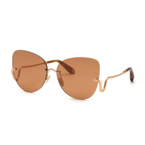 Roberto Cavalli SRC062 Women's Sunglasses β Copper Gold / Brown, 64mm