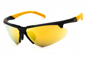 Adidas SP0042 Men's Sunglasses β Matte Black / Brown Mirror