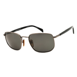 David Beckham DB1143/S Men's Sunglasses β Dark Ruthenium / Grey Polarized, 57mm
