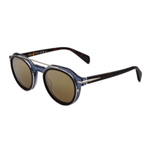 Rag & Bone RNB6006/S Men's Sunglasses β Shiny Blue/Havana / Brown, 51mm