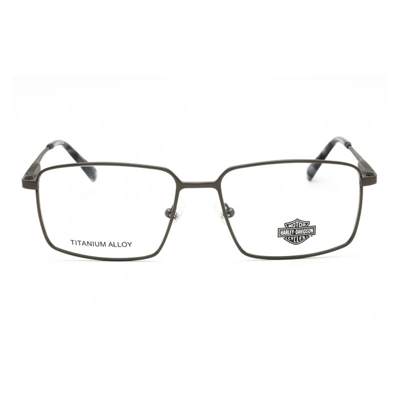 Harley Davidson HD50103 Men's Eyeglasses – Matte Light Nickeltin, 55mm - Image 2