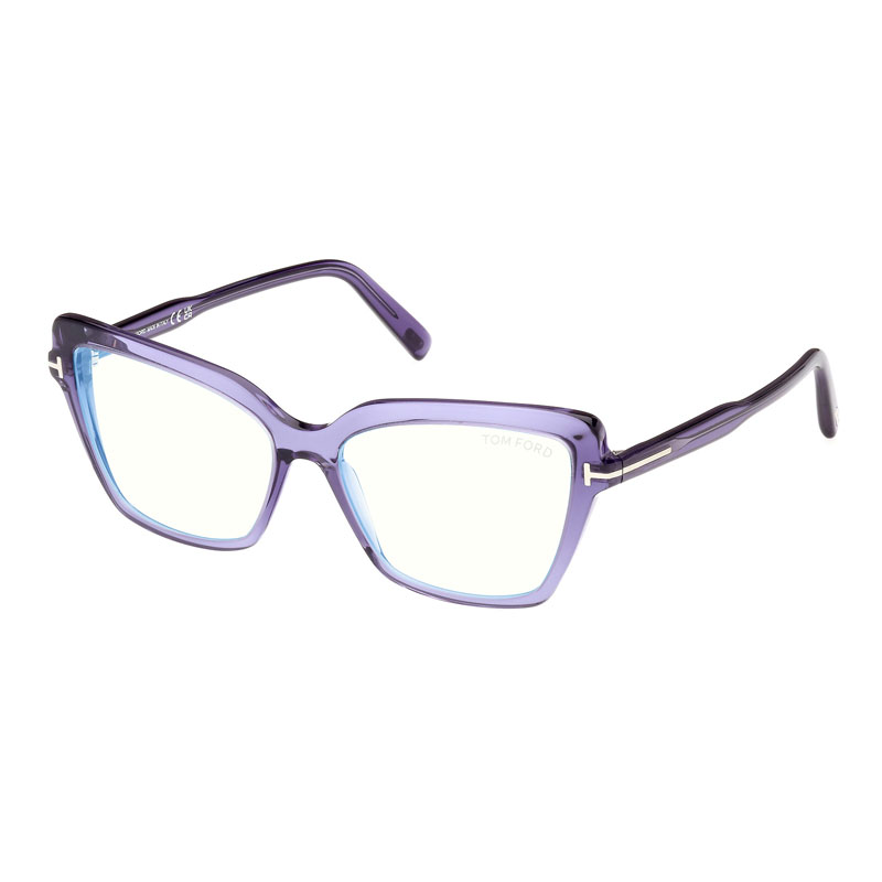 Tom Ford FT5948-B Women's Eyeglasses – Shiny Violet, 55mm