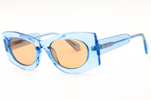 Max & Co MO0068 Women's Sunglasses β Shiny Light Blue / Brown, 52mm