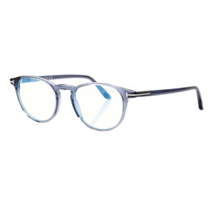 Tom Ford FT5803-B Men's Eyeglasses – Shiny Blue, 51mm