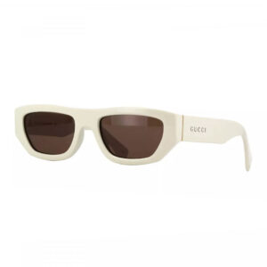 Gucci GG1134S Men's Sunglasses – Ivory / Brown, 53mm
