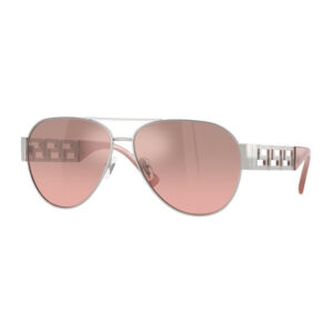Versace VE2289 Men's Sunglasses – Silver / Pink Mirror Silver Gradient, 61mm