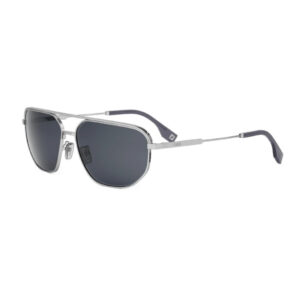 Fendi FE40154U Men's Sunglasses – Shiny Silver / Grey, 61mm
