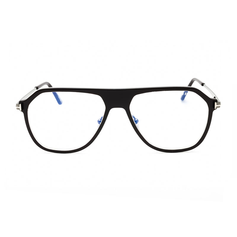 Tom Ford FT5943-B Men's Eyeglasses – Dark Brown/Ruthenium, 56mm - Image 2