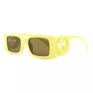Gucci GG1325S Women's Sunglasses – Acid Yellow / Brown, 54mm