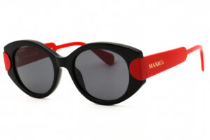 Max & Co MO0108 Women's Sunglasses β Shiny Black / Smoke, 51mm