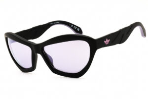 Adidas OR0095 Unisex Sunglasses β Matte Black / Violet Mirror, 59mm