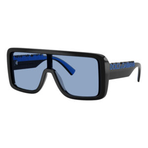 Dolce & Gabbana DG6204 Unisex Sunglasses β Shiny Black / Blue