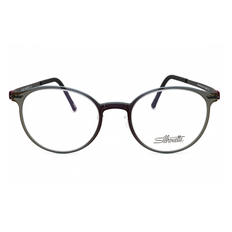Silhouette INFINITYVIEW2923/75 Men's Eyeglasses – Anthracite Pink Shiny/Black Silky Matte, 49mm - Image 2