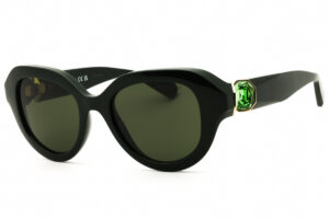 Swarovski SK6037 Women's Sunglasses – Solid Green / Dark Green, 50mm