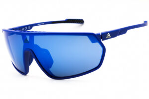 Adidas SP0089 Unisex Sunglasses – Matte Blue / Blue Mirror