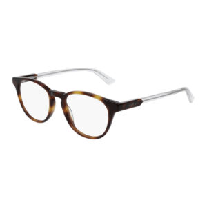 Gucci GG0491O Men's Eyeglasses β Havana/Transparent, 49mm
