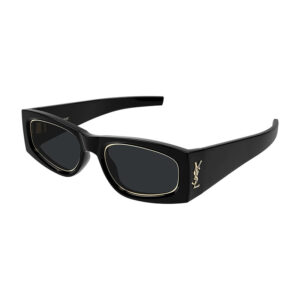Saint Laurent SLM140RIM Women's Sunglasses β Shiny Black / Grey, 54mm