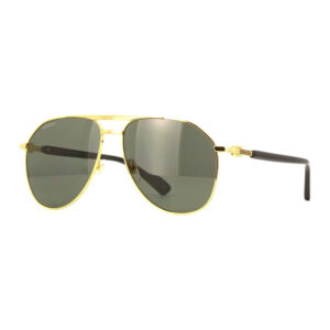 Gucci GG1220S Men's Sunglasses β Gold Black / Grey, 59mm