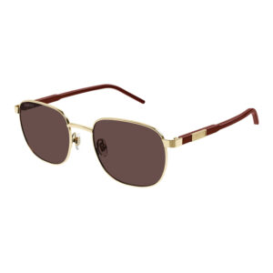 Gucci GG1799S Men's Sunglasses β Gold/Burgundy / Brown, 54mm