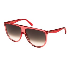 Celine CL40006I Women's Sunglasses – Transparent Red / Gradient Brown, 62mm