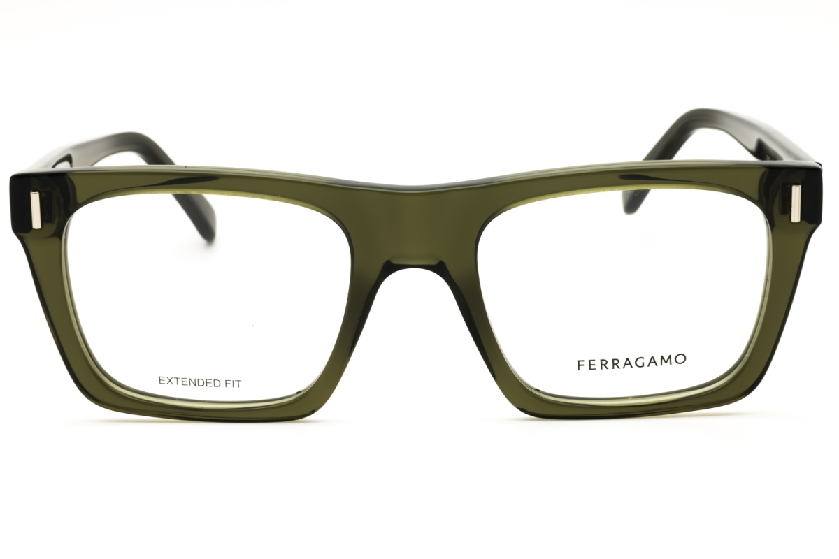 Salvatore Ferragamo SF3029 Men's Eyeglasses – Transparent Khaki, 54mm - Image 2
