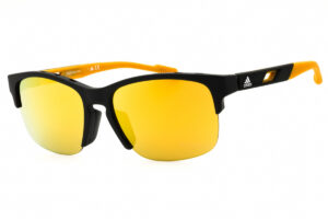 Adidas SP0048 Men's Sunglasses – Matte Black / Brown Mirror, 57mm