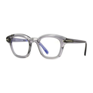 Tom Ford FT5961-B Men's Eyeglasses β Transparent Grey, 49mm