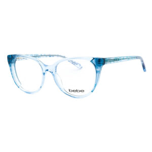 Bebe BB5208 Women's Eyeglasses – Blue Animal, 52mm