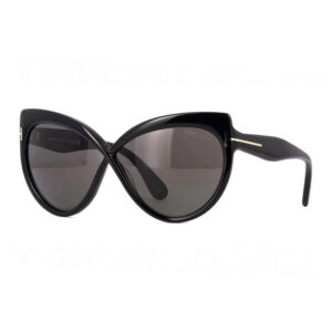 Tom Ford FT1196 Women's Sunglasses β Shiny Black / Smoke, 65mm
