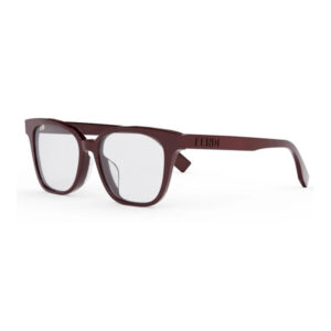Fendi FE50045F Women's Eyeglasses β Shiny Solid Bordeaux, 53mm