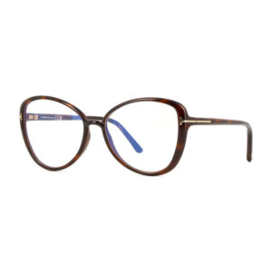 Tom Ford FT5907-B Women's Eyeglasses β Dark Havana, 55mm