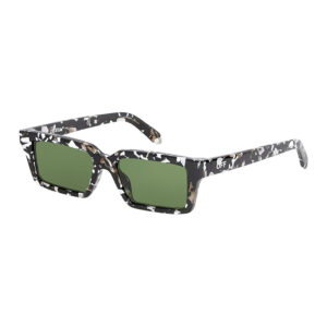 Off-White OERI13AWARREN Unisex Sunglasses β Black Havana / Green, 54mm