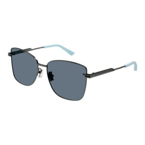 Bottega Veneta BV1237S Women's Sunglasses β Gunmetal / Blue, 57mm