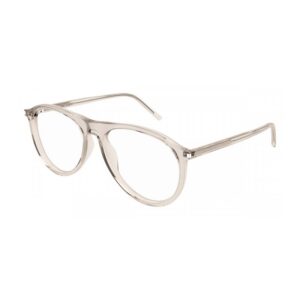 Saint Laurent SL667OPT Men's Eyeglasses – Transparent Beige, 56mm