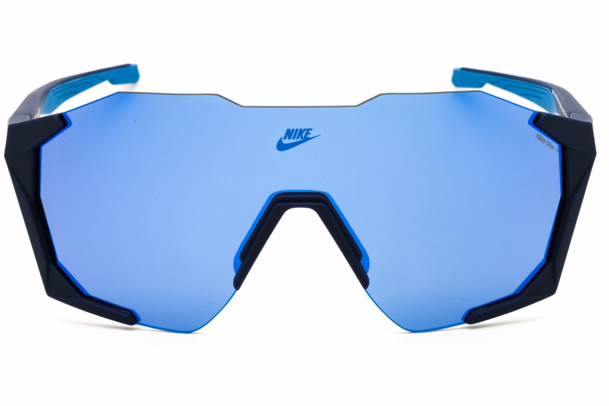 Nike NIKECHARGEDSHIELDIB3518X Unisex Sunglasses – Matte Blue Void / Blue Mirror, 61mm - Image 2