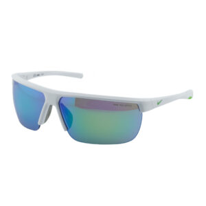 Nike NIKETEMPESTMCW4665 Men's Sunglasses β White / Green Mirror, 71mm